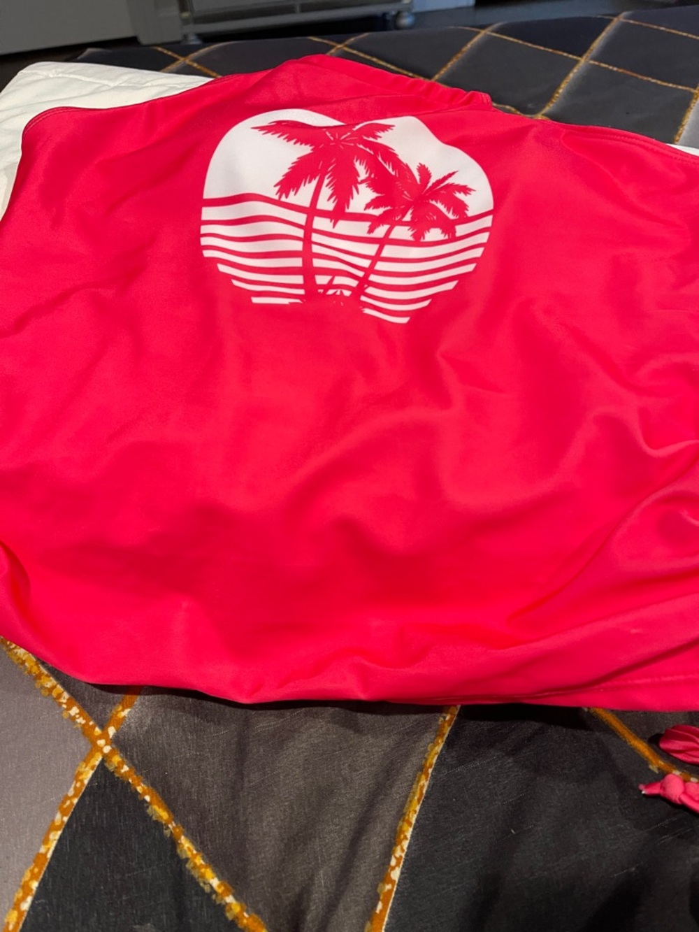 Pink Palm Tree Two-Piece Swim Set Brand New - Picture 6 of 9